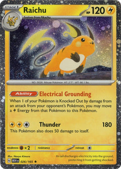 Raichu 026/165 (Cosmos Holo) [Miscellaneous Cards]-1