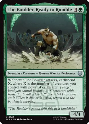 The Boulder, Ready to Rumble (TLA-168) - Avatar: The Last Airbender Foil-1