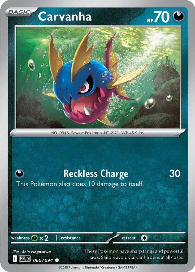 Carvanha (060/094) [Mega Evolution: Phantasmal Flames]-1