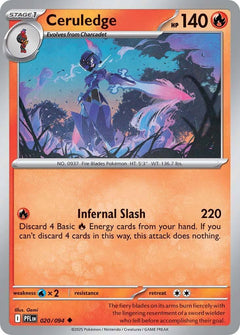Ceruledge (020/094) [Mega Evolution: Phantasmal Flames]-1