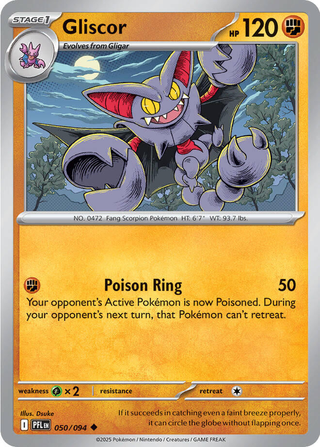 Gliscor (050/094) [Mega Evolution: Phantasmal Flames]-1