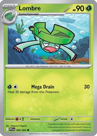 Lombre (006/094) [Mega Evolution: Phantasmal Flames]-1