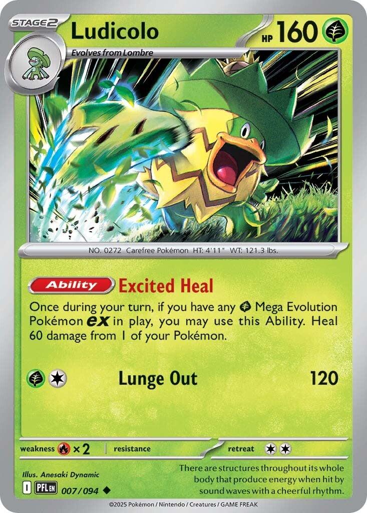 Ludicolo (007/094) [Mega Evolution: Phantasmal Flames]-1