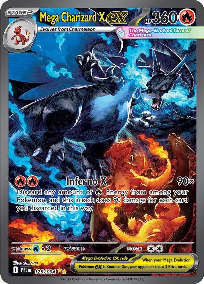 Mega Charizard X ex (125/094) [Mega Evolution: Phantasmal Flames]-1