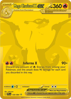 Mega Charizard X ex (130/094) [Mega Evolution: Phantasmal Flames]-1
