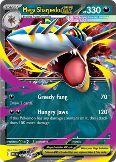 Mega Sharpedo ex (061/094) [Mega Evolution: Phantasmal Flames]-1