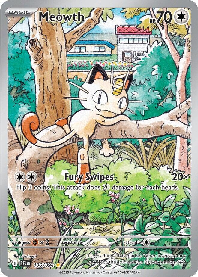 Meowth (106/094) [Mega Evolution: Phantasmal Flames]-1