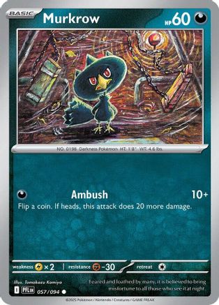 Murkrow (057/094) [Mega Evolution: Phantasmal Flames]-1