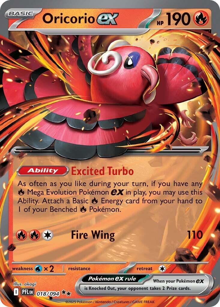 Oricorio ex (018/094) [Mega Evolution: Phantasmal Flames]-1