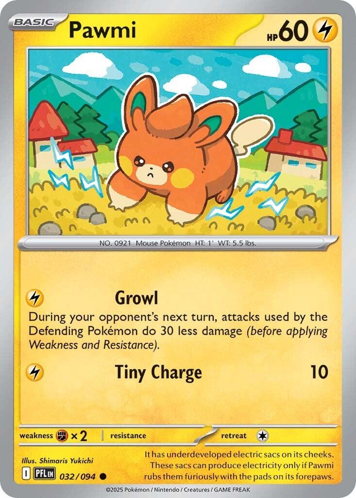 Pawmi (032/094) [Mega Evolution: Phantasmal Flames]-1
