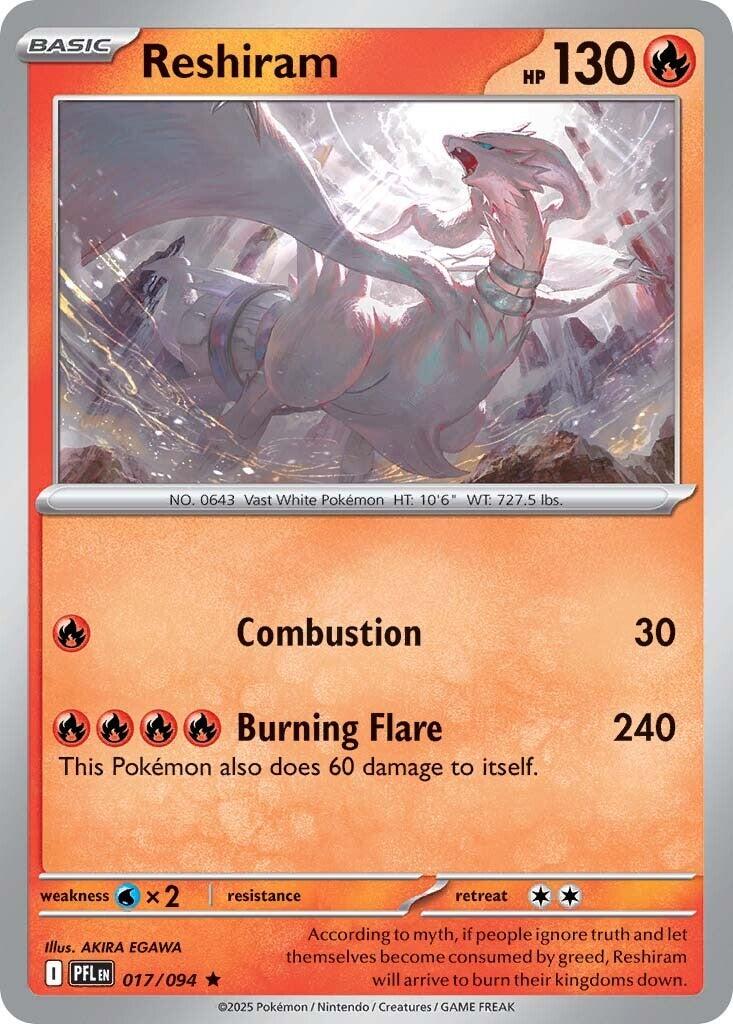 Reshiram (017/094) [Mega Evolution: Phantasmal Flames]-1