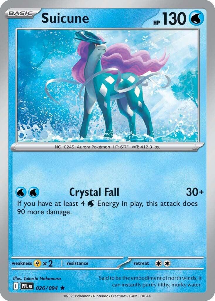 Suicune (026/094) [Mega Evolution: Phantasmal Flames]-1
