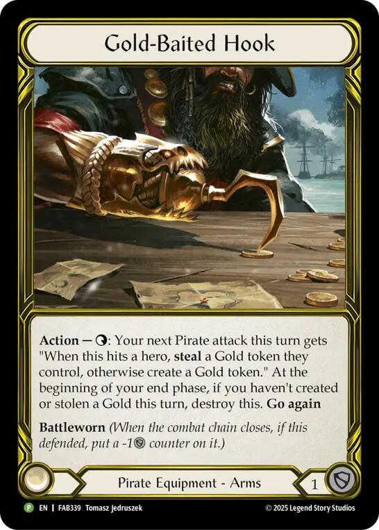 Gold-Baited Hook (Golden) [FAB339] (Promo)  Cold Foil-1