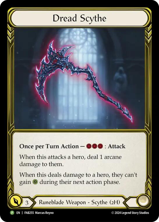 Dread Scythe (Golden) [FAB255] (Promo)  Cold Foil-1