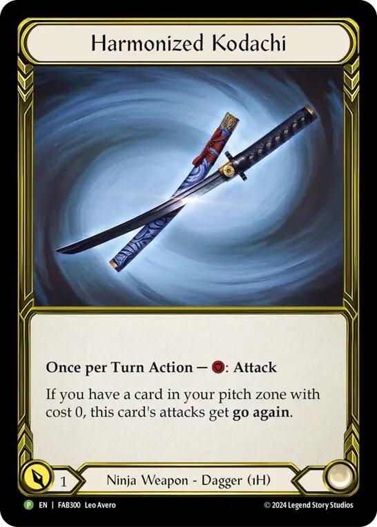Harmonized Kodachi (Golden) [FAB300] (Promo)  Cold Foil-1