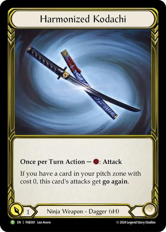 Harmonized Kodachi (Golden) [FAB301] (Promo)  Cold Foil-1