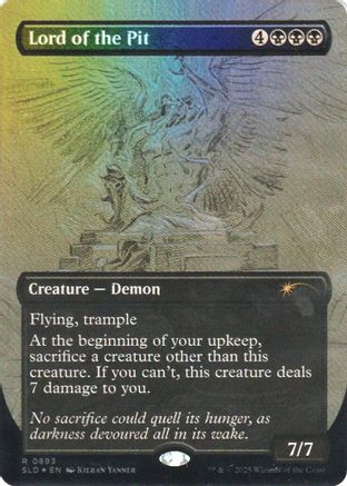 Lord of the Pit (Sketch Showcase) (Rainbow Foil) (SLD-893) - Secret Lair Drop Series Foil-1