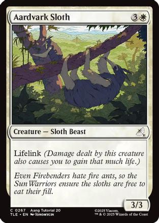 Aardvark Sloth (0267) [Avatar: The Last Airbender: Eternal-Legal]-1