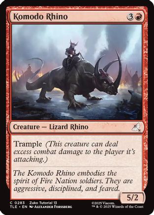 Komodo Rhino (0283) [Avatar: The Last Airbender: Eternal-Legal]-1