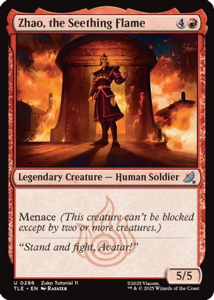 Zhao, the Seething Flame (0286) (TLE-286) - Avatar: The Last Airbender: Eternal-Legal-1
