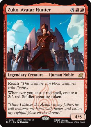Zuko, Avatar Hunter (0287) (TLE-287) - Avatar: The Last Airbender: Eternal-Legal-1