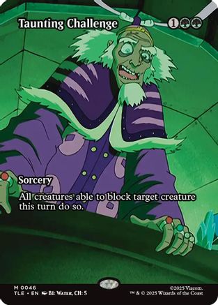 Taunting Challenge (Borderless) (TLE-046) - Avatar: The Last Airbender: Eternal-Legal Foil-1