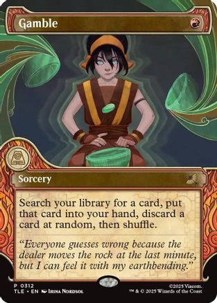 Gamble (Showcase) (TLE-312) - Avatar: The Last Airbender: Eternal-Legal-1