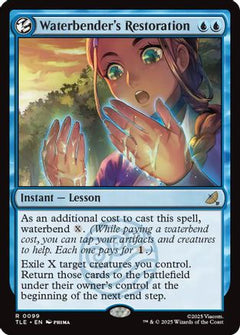 Waterbender's Restoration (TLE-099) - Avatar: The Last Airbender: Eternal-Legal Foil-1