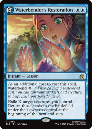 Waterbender's Restoration (TLE-099) - Avatar: The Last Airbender: Eternal-Legal Foil-1