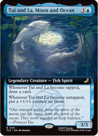 Tui and La, Moon and Ocean (Extended Art) (TLE-181) - Avatar: The Last Airbender: Eternal-Legal-1