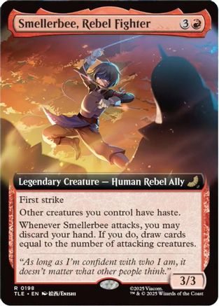 Smellerbee, Rebel Fighter (Extended Art) (TLE-198) - Avatar: The Last Airbender: Eternal-Legal Foil-1