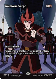 Warstorm Surge (Borderless) (TLE-038) - Avatar: The Last Airbender: Eternal-Legal Foil-1