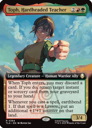 Toph, Hardheaded Teacher (Extended Art) (TLA-384) - Avatar: The Last Airbender Foil-1