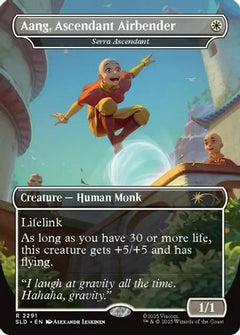 Aang, Ascendant Airbender - Serra Ascendant (SLD-2291) - Secret Lair Drop Series-1