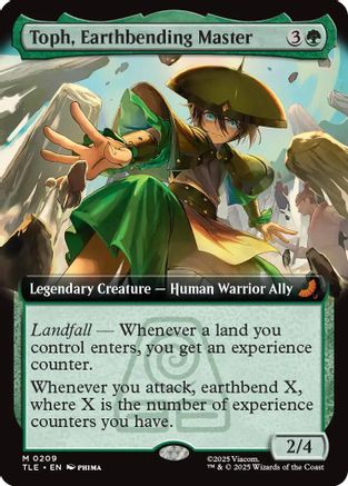 Toph, Earthbending Master (Extended Art) (TLE-209) - Avatar: The Last Airbender: Eternal-Legal Foil-1