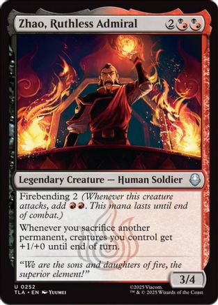 Zhao, Ruthless Admiral (TLA-252) - Avatar: The Last Airbender-1