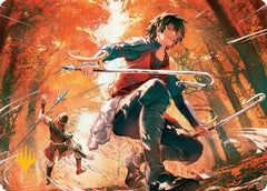 Jet, Rebel Leader Art Card (Gold-Stamped Planeswalker Symbol) [Avatar: The Last Airbender Art Series]-1