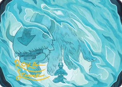 Aang's Iceberg 2 Art Card (Gold-Stamped Signature) [Avatar: The Last Airbender Art Series]-1