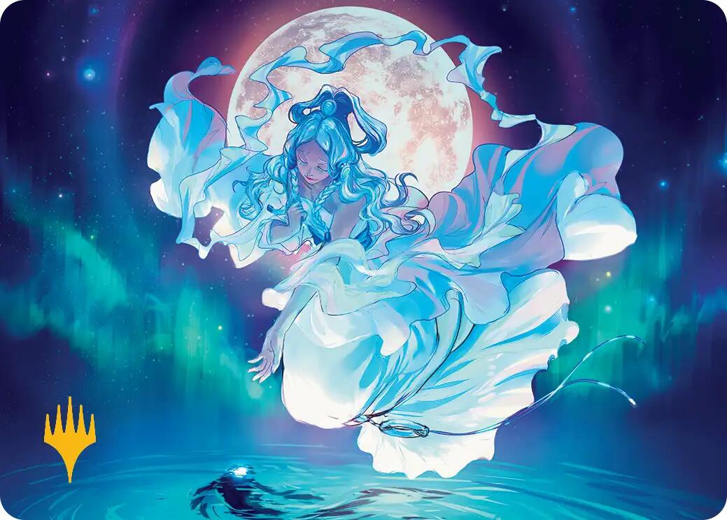 Yue, the Moon Spirit Art Card (Gold-Stamped Planeswalker Symbol) [Avatar: The Last Airbender Art Series]-1