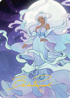 Yue, the Moon Spirit 2 Art Card (Gold-Stamped Signature) [Avatar: The Last Airbender Art Series]-1