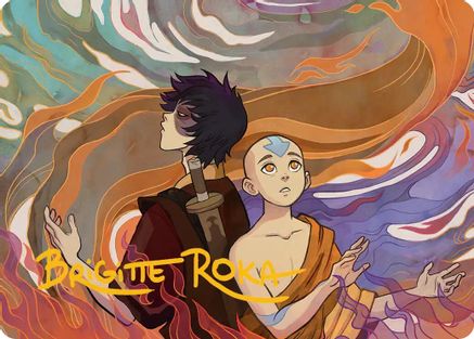 Fated Firepower Art Card (Gold-Stamped Signature) [Avatar: The Last Airbender Art Series]-1