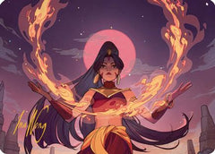 Firebending Student Art Card (Gold-Stamped Signature) [Avatar: The Last Airbender Art Series]-1