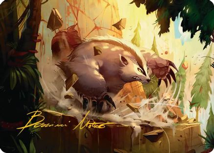 Badgermole Art Card (Gold-Stamped Signature) [Avatar: The Last Airbender Art Series]-1