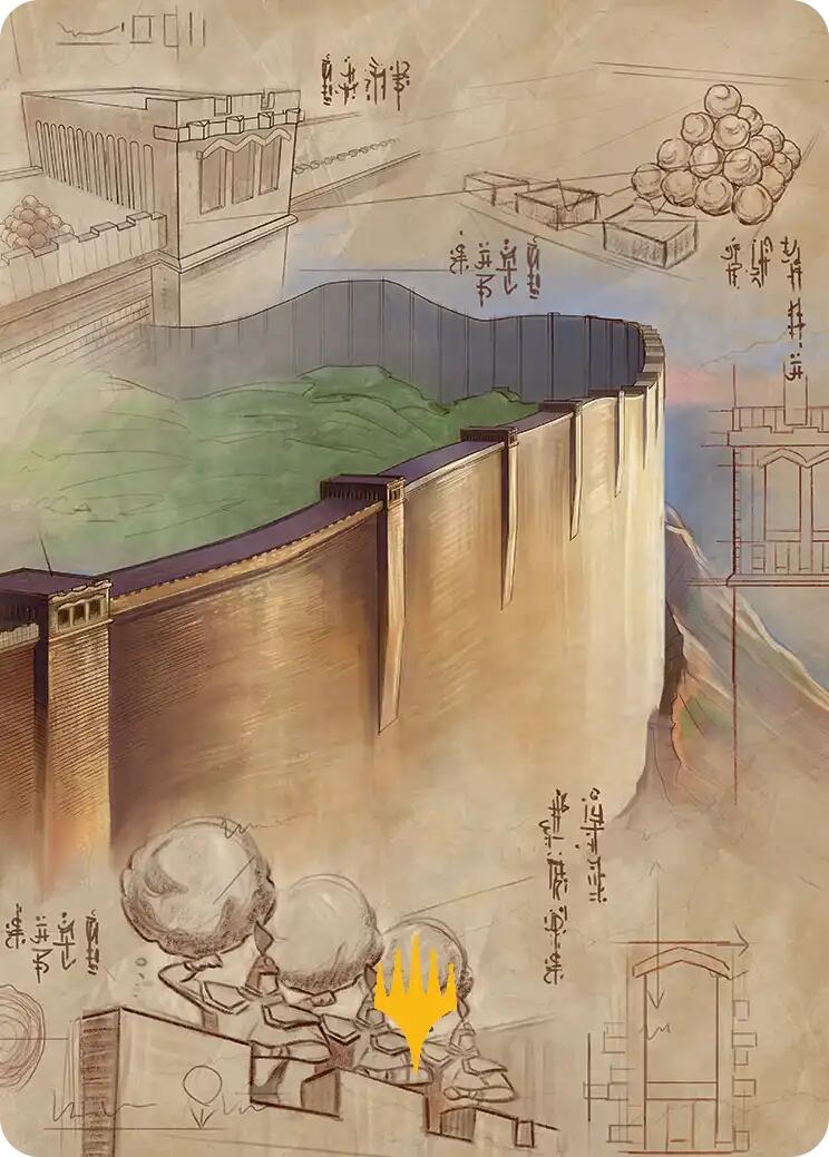 The Walls of Ba Sing Se Art Card (Gold-Stamped Planeswalker Symbol) [Avatar: The Last Airbender Art Series]-1
