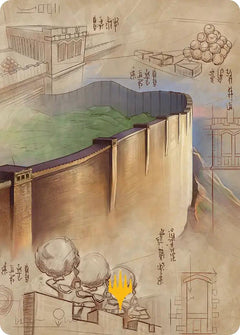 The Walls of Ba Sing Se Art Card (Gold-Stamped Planeswalker Symbol) [Avatar: The Last Airbender Art Series]-1