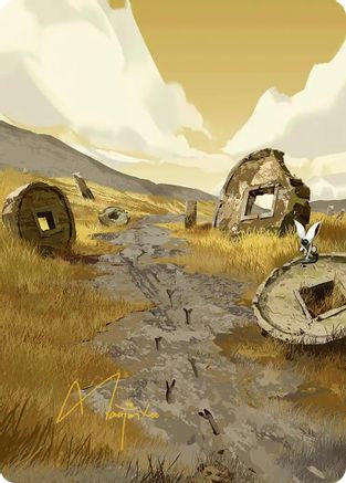 Plains Art Card (Gold-Stamped Signature) [Avatar: The Last Airbender Art Series]-3