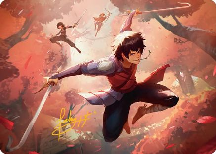 Jet, Freedom Fighter Art Card (Gold-Stamped Signature) [Avatar: The Last Airbender Art Series]-1