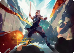 Sokka, Tenacious Tactician Art Card (Gold-Stamped Signature) [Avatar: The Last Airbender Art Series]-1