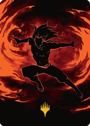 Ozai, the Phoenix King Art Card (Gold-Stamped Planeswalker Symbol) [Avatar: The Last Airbender Art Series]-1
