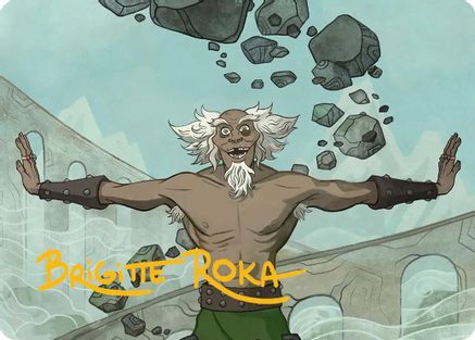 Bumi, Unleashed Art Card (Gold-Stamped Signature) [Avatar: The Last Airbender Art Series]-1